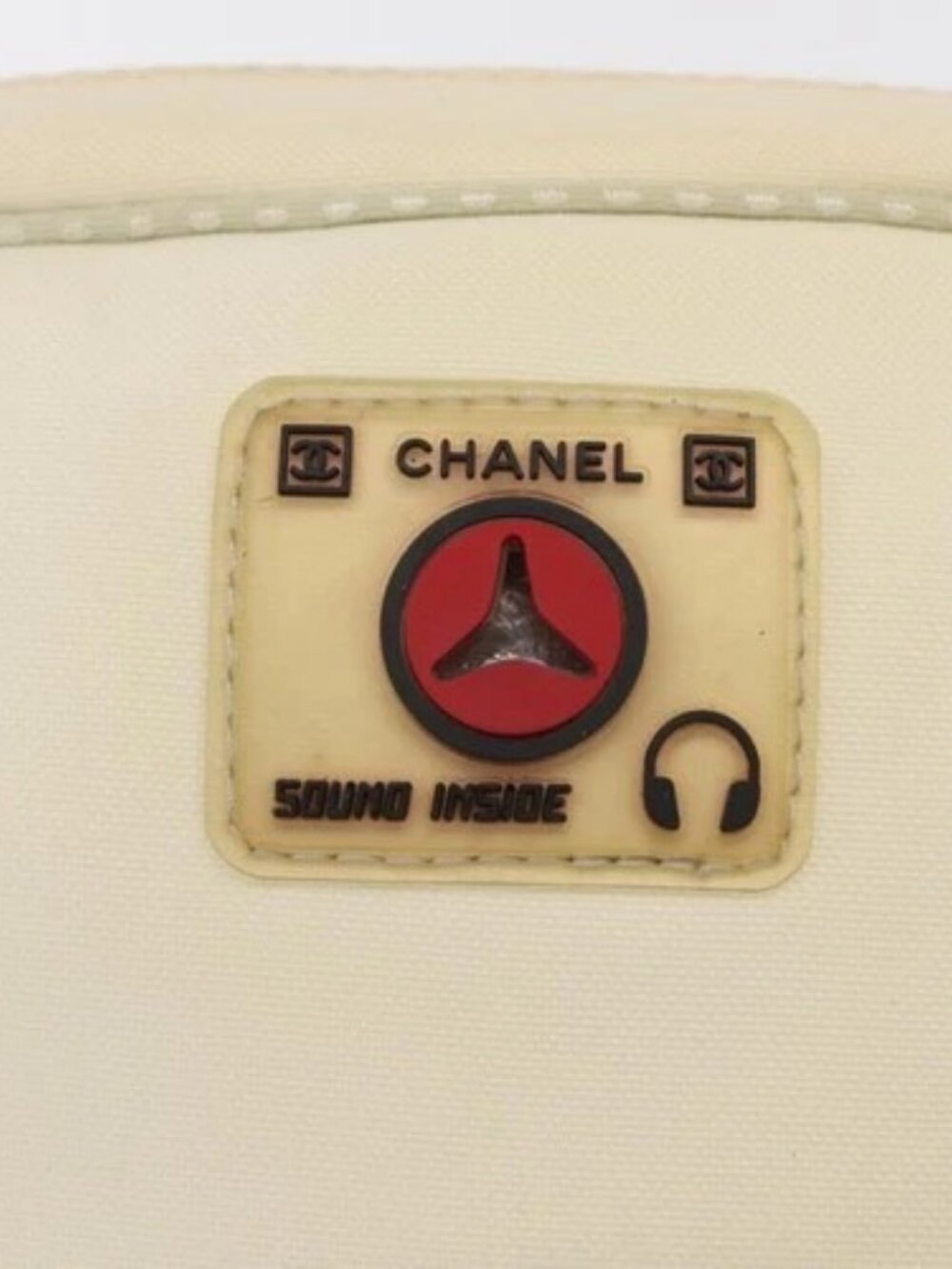 CHANEL Sports Line Shoulder Bag Nylon White Silver CC Auth bs32848 - Picture 9 of 16